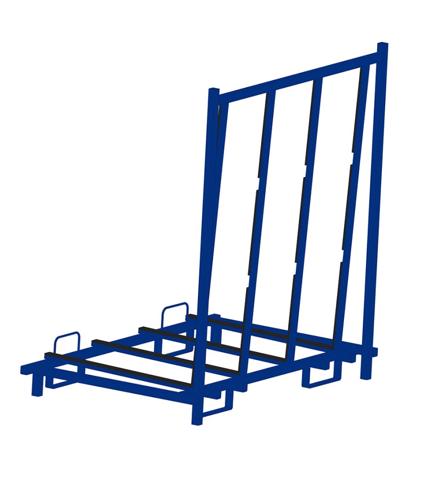 L frame glass rack KT-LGR
